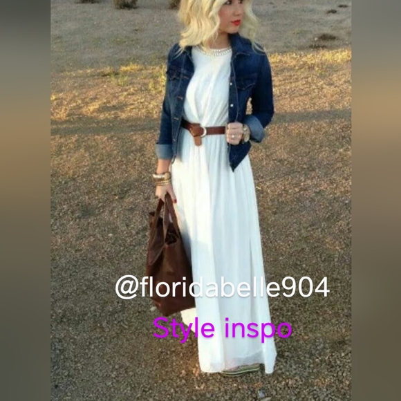 🤍Micheal Stars for Anthropologie Boho Chic Flutter Sleeved Maxi Dress - Picture 4 of 16